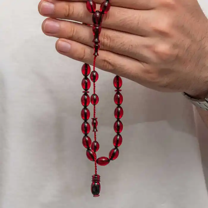 Sıkma Kehribar Tesbih