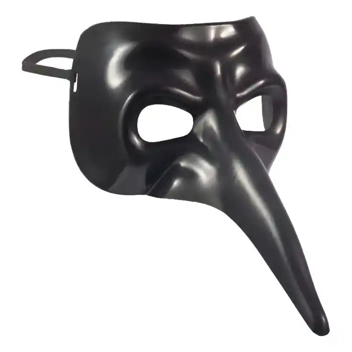 Siyah Uzun Burun Veba Doktoru Maskesi