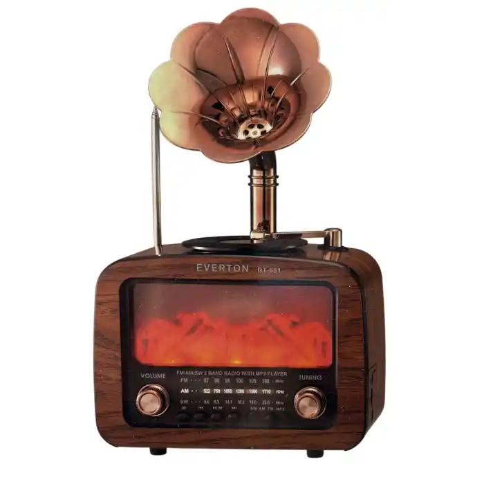 Şömineli Gramofonlu Radyo RT-651