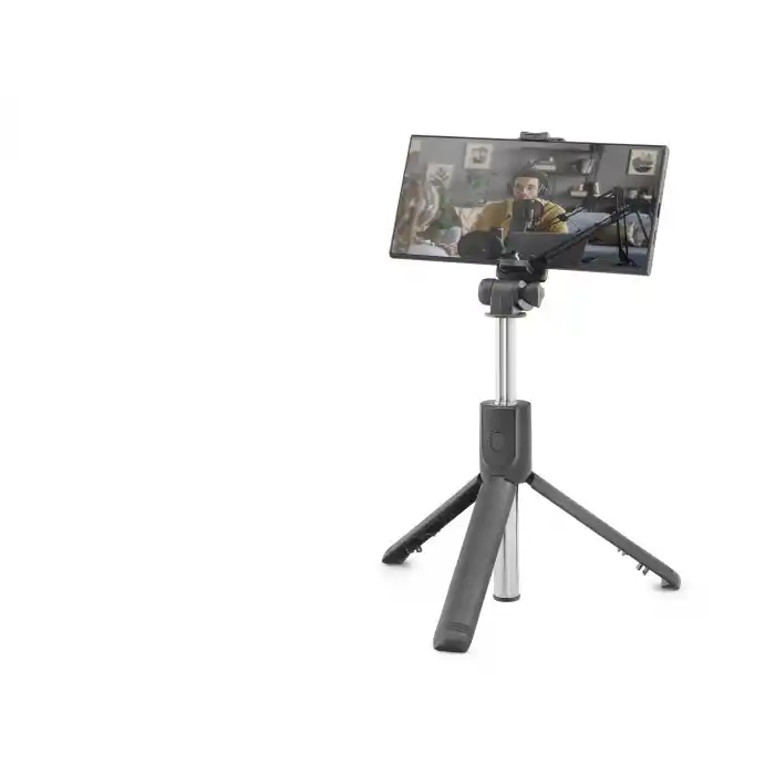 Telefon Tripodu Ve Selfie Çubuğu Seti Bluetooth Kumandalı 69 Cm - Siyah Pembe ND1037