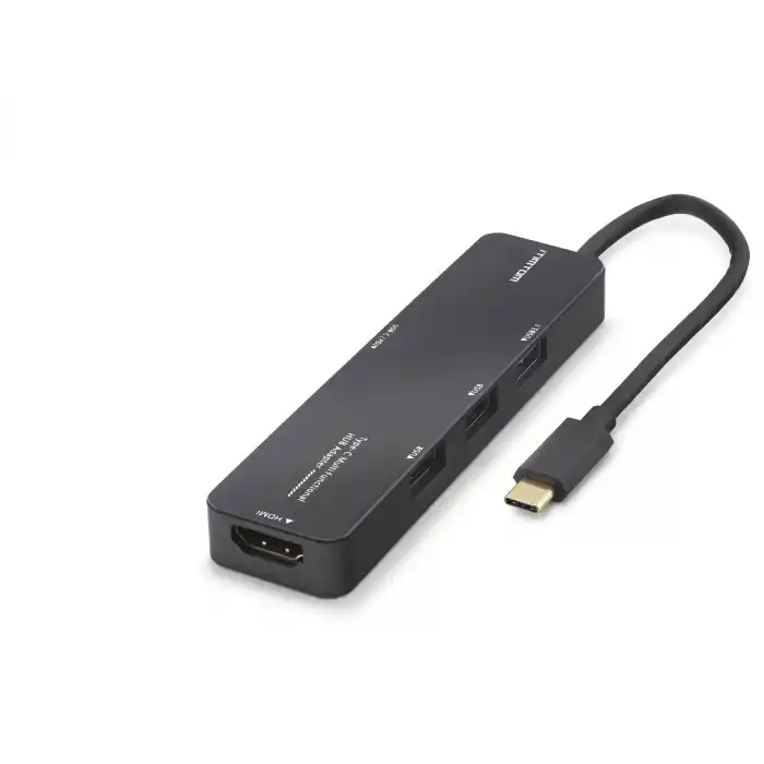 Type-c 3.2 Gen1 Hub Pd Hdmı 4K 5 Port 5 Gbps Siyah TUH305