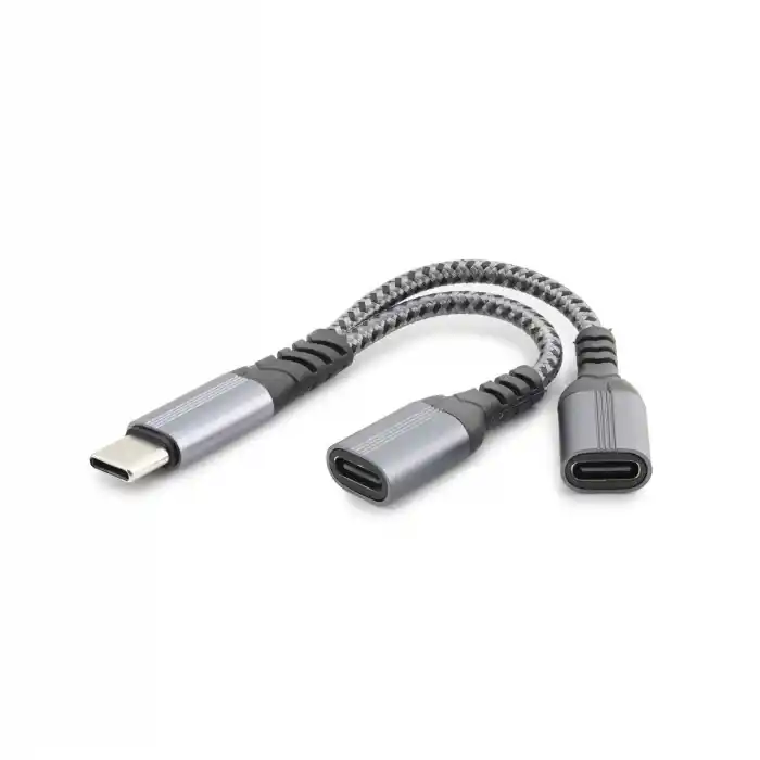 Type-C To 2*Type-C F Kablo Car Şarj 100W Siyah GJ-017