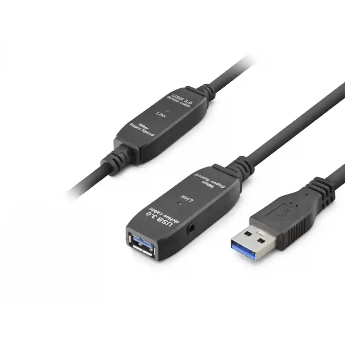 Usb 3.0 Active Repeater Uzatma Kablosu 10 M Siyah HDX7562