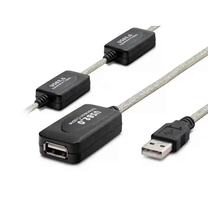Usb Uzatma Kablosu 30 M - Silver Siyah HDX7525