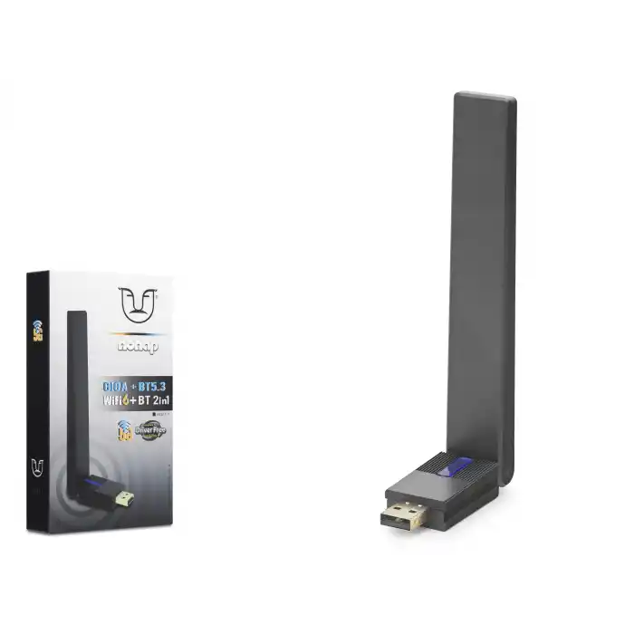 Usb Wifi 6 + Bluetooth 5.3 Adaptör 2 In 1 W211