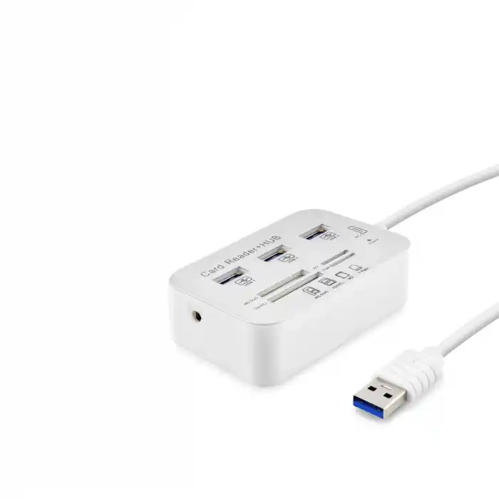 Usb3.0 Hub 3*Usb3.0 + Ms + Sd + M2 + Tf 20Cm Beyaz HDX7028