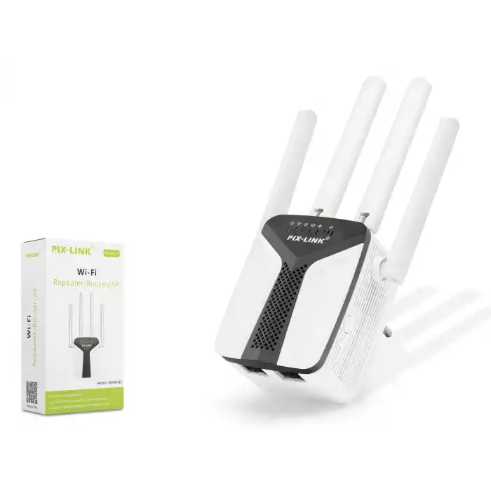 Wifi Repeater - Router / AP 450 Mbps - Siyah Beyaz LV-WR6403