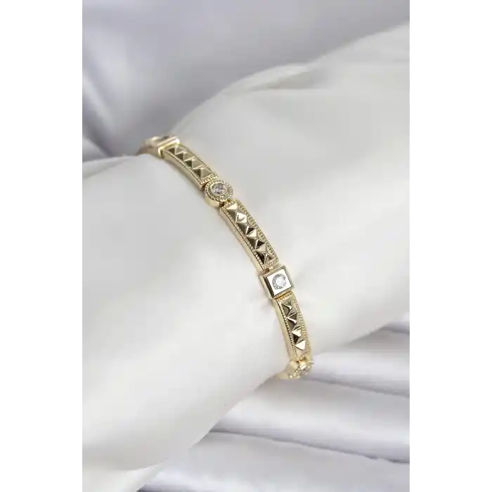 Xuping Punta Model Gold Renk Kadın Bileklik