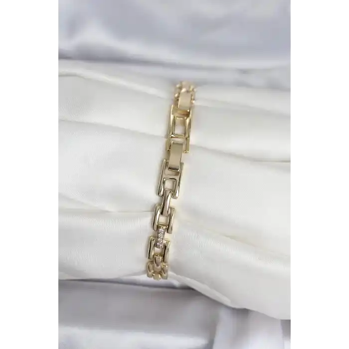 Xuping Zincir Model Gold Renk Kadın Bileklik