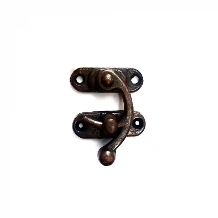 Yay Gözü, Ahşap Kutu Klipsi - Minik 20x24 mm, Antik, 100 Adet