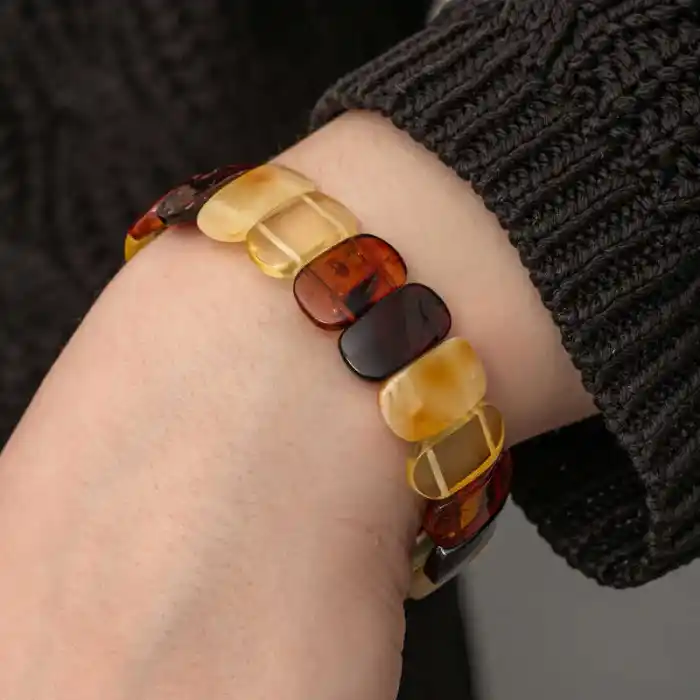 Yetişkin Damla Kehribar Bileklik