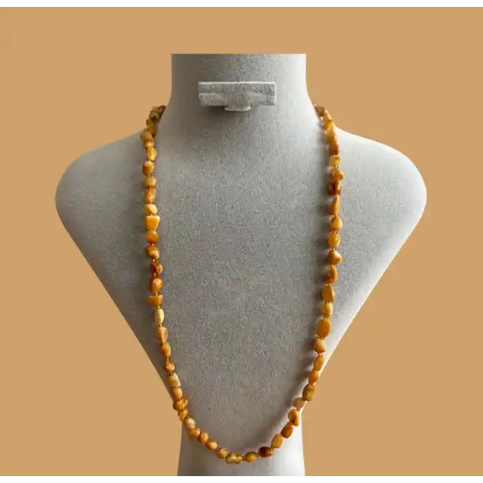 Yetişkin Damla Kehribar Kolye