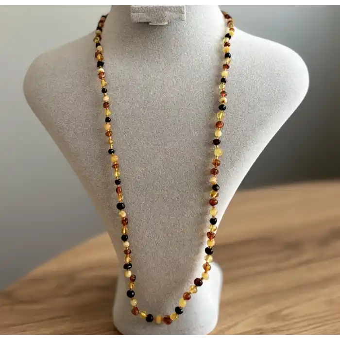 Yetişkin Damla Kehribar Kolye