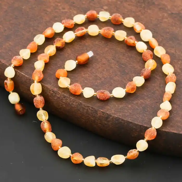 Yetişkin Damla Kehribar Kolye