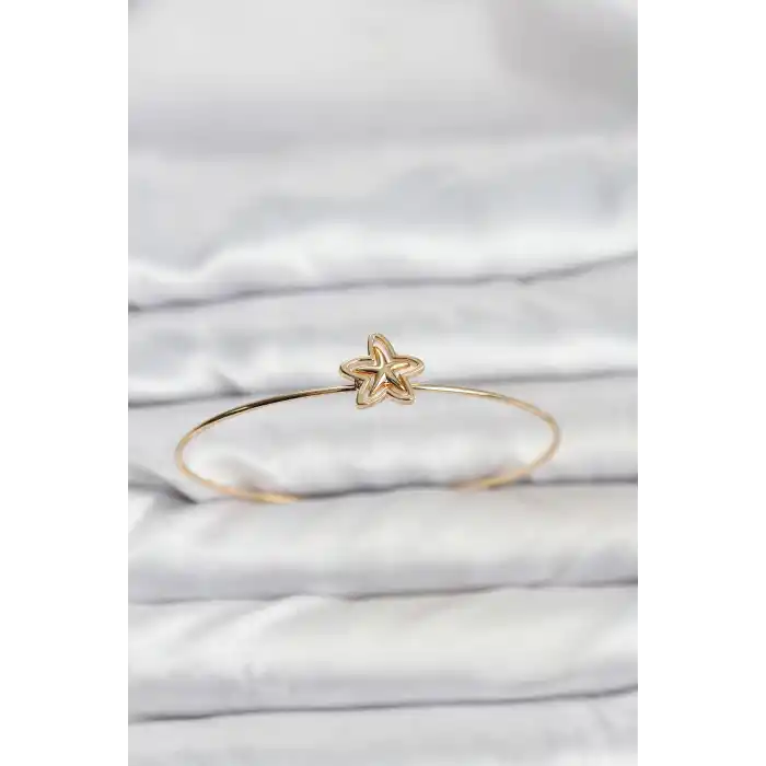 Yıldız Model Gold Renk Bileklik