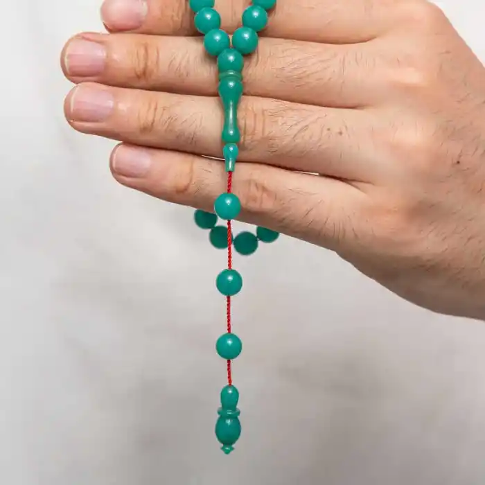 Yuvarlak Sıkma Kehribar Tesbih