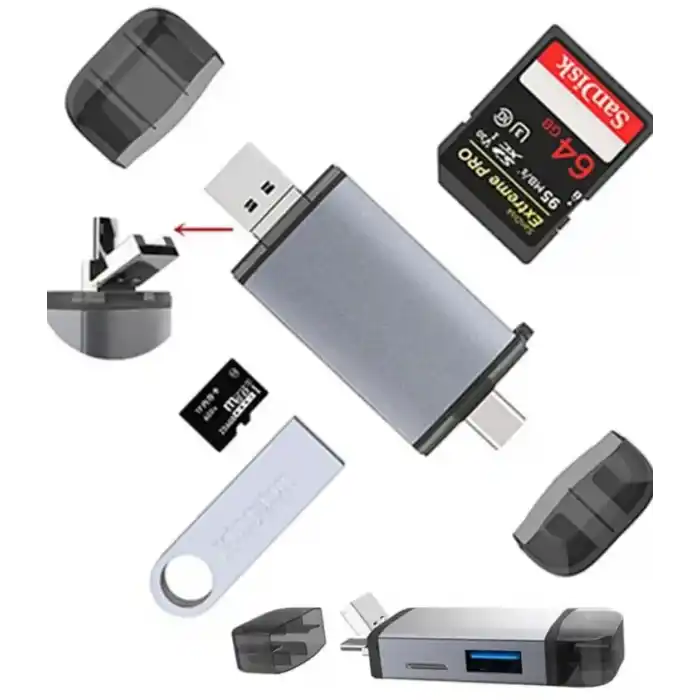 ZR428 T993A Type-C 3 İn 1 Card Reader