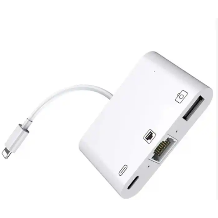 ZR461 Nk107 Lightning Çoklu Ethernet Adaptör