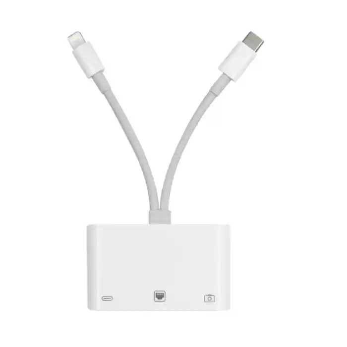 ZR814 Lightning Type-C Ethernet Camera Adaptör