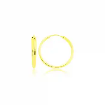 ​Gümüş Altın Kaplama Halka Küpe