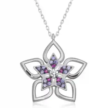 ​Gümüş Çiçek Kadın Kolye