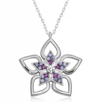 ​Gümüş Çiçek Kadın Kolye