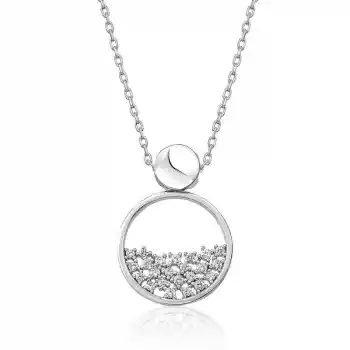 ​Gümüş Çiğ Damlası Bayan Kolye