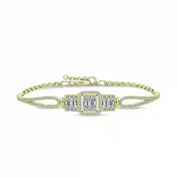 ​Gümüş Gold Baget Bayan Bileklik