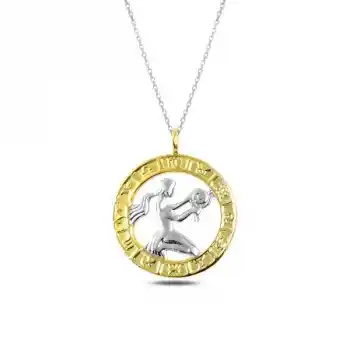 ​Gümüş Gold Başak Burcu Kolye