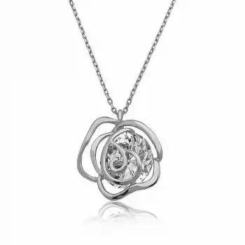 ​Gümüş Gül Kadın Kolye