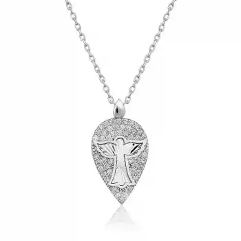 ​Gümüş Melek Damla Bayan Kolye