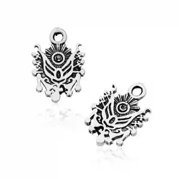 ​Gümüş Osmanlı Arması Tesbih Püskülü