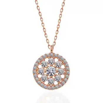 ​Gümüş Rose Çiçek Kadın Kolye