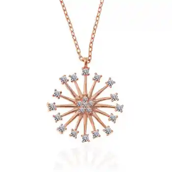 ​Gümüş Rose Çiçek Kadın Kolye