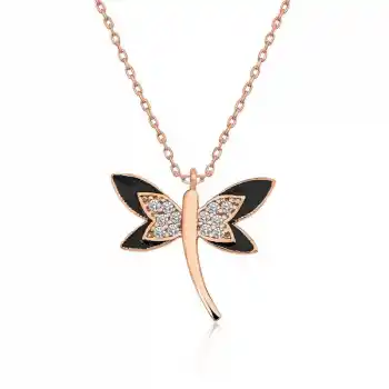 ​Gümüş Rose Yusufçuk Bayan Kolye