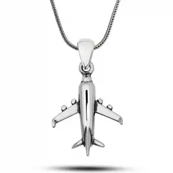 ​Gümüş Uçak Kolye
