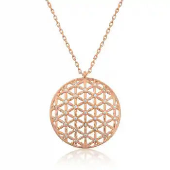 ​​​Gümüş Yaşam Çiçeği Kolye