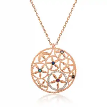 ​​​Gümüş Yaşam Çiçeği Kolye