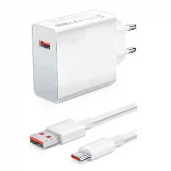 120Watt Turbo 1 x USB-A 1 Mt A to C Kablolu Duvar Şarj Aleti AC109