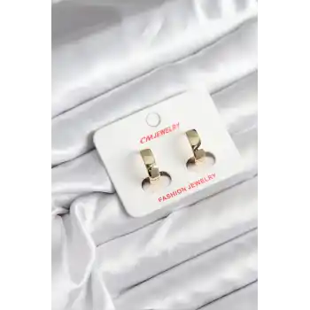 14K Gold Renk Kaplama CM Kadın Küpe