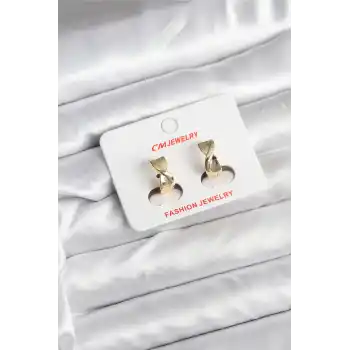 14K Gold Renk Kaplama CM Kadın Küpe