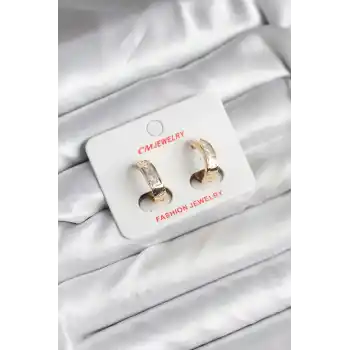 14K Gold Renk Kaplama CM Kadın Küpe