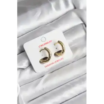 14K Gold Renk Kaplama CM Kadın Küpe