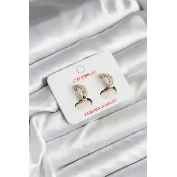 14K Gold Renk Kaplama CM Kadın Küpe