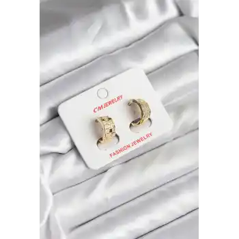 14K Gold Renk Kaplama CM Kadın Küpe