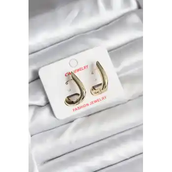 14K Gold Renk Kaplama CM Kadın Küpe