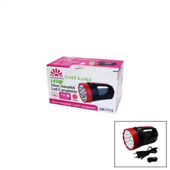 15 LED  FİŞ ŞARJLI EL FENERİ ROJEKTÖR GK-7775 (5069)