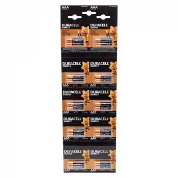 1.5V İnce AAA 20li Alkalin Pil LR03/MN20