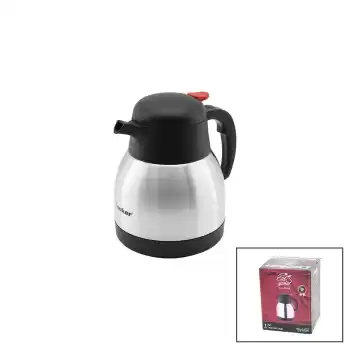 1LT  304 ÇELİK TERMOS INOX SERİSİ 12 SAAT SICAK - 24 SAAT SOĞUK ÇİFT CONTALI KAPAK CKR-2035 (5069)