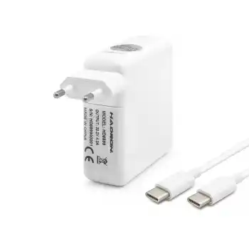 20.2V 4.3A 87W Laptop Adaptörü - Type-C - Asus Dell Uyumlu - Beyaz HD8899